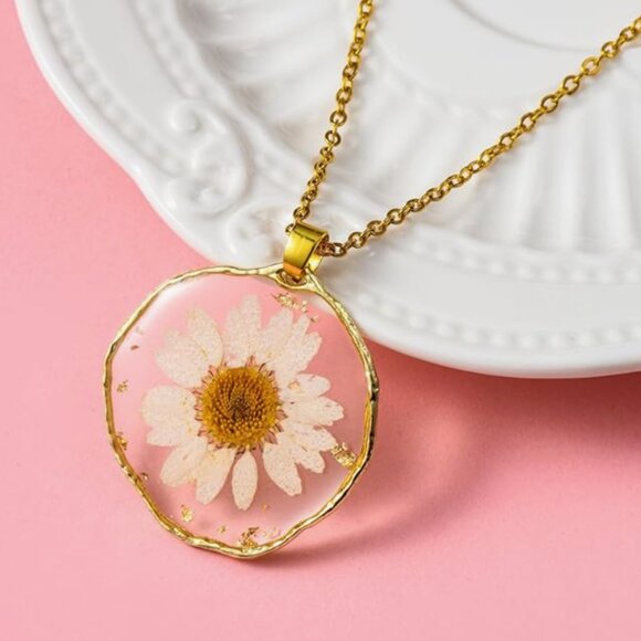 Natural Real Flowers Jewelry Set - Picture 4 of 4